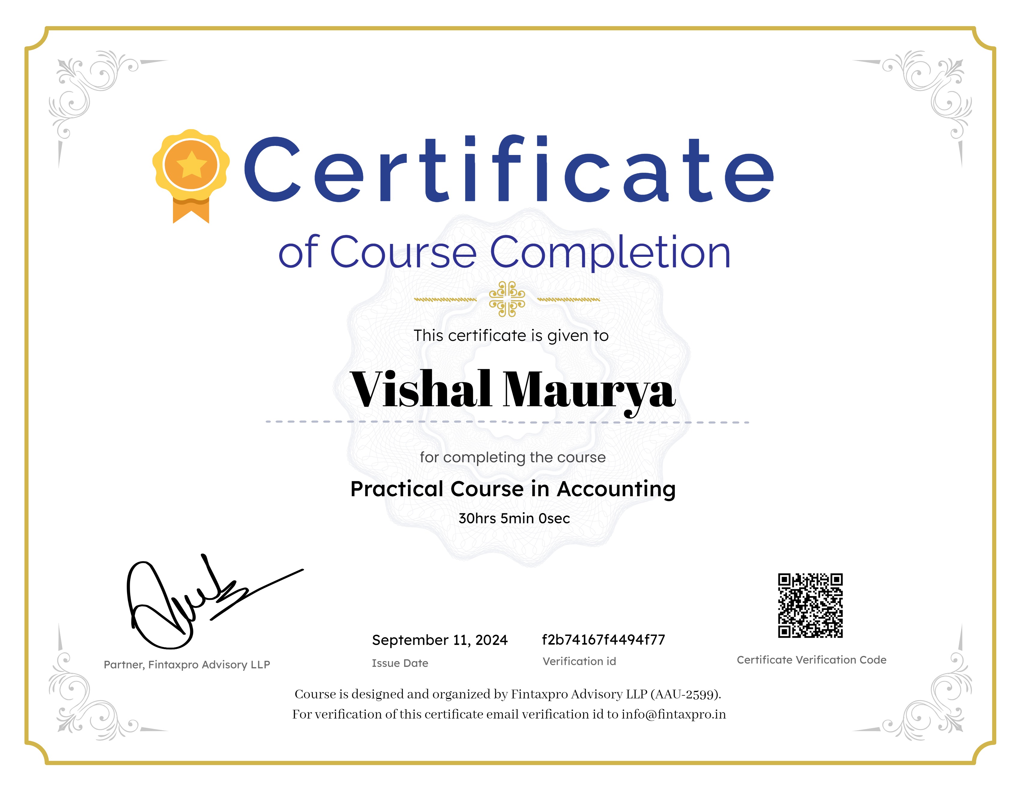 Practical Course in Accounting